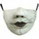 * 117. - Mosható arcmaszk fél arc koponya száj Mark HipHop Cospaly Party One Size Mask0