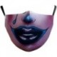 * 117. - Mosható arcmaszk fél arc koponya száj Mark HipHop Cospaly Party One Size Mask0