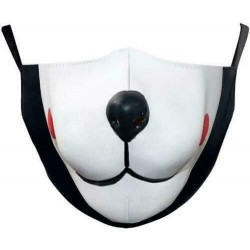 * 48 - Mosható arcmaszk fél arc koponya száj Mark HipHop Cospaly Party One Size Mask0