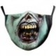 * 32 - Mosható arcmaszk fél arc koponya száj Mark HipHop Cospaly Party One Size Mask0