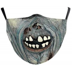 * 185 - Mosható arcmaszk fél arc koponya száj Mark HipHop Cospaly Party One Size Mask0