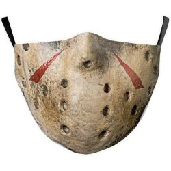 * 158 - Mosható arcmaszk fél arc koponya száj Mark HipHop Cospaly Party One Size Mask0