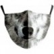 * 70 - Mosható arcmaszk fél arc koponya száj Mark HipHop Cospaly Party One Size Mask0