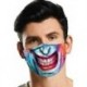 * 184 - Unisex Halloween 3d Funny Mouth Mark Cover Facemask Mosható Hip Hop Party Magic
