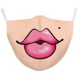 * 200 - Unisex Halloween 3d Funny Mouth Mark Cover Facemask Mosható Hip Hop Party Magic