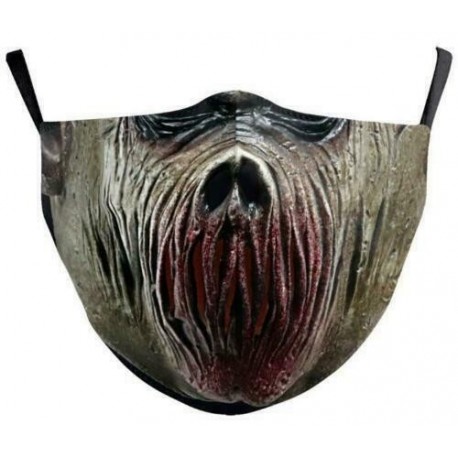 * 182 - Unisex Halloween 3d Funny Mouth Mark Cover Facemask Mosható Hip Hop Party Magic