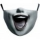 * 55 - Unisex Halloween 3d Funny Mouth Mark Cover Facemask Mosható Hip Hop Party Magic