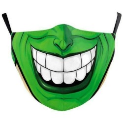 * 83 - Unisex Halloween 3d Funny Mouth Mark Cover Facemask Mosható Hip Hop Party Magic