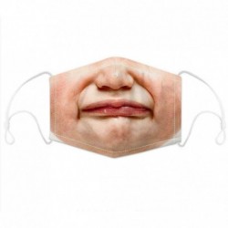 Lány rosszul ajak - Nők Férfi Gyerekek 3D Szórakoztató Száj Mark Szövet Arcmaszk Mosható Hip Hop Party Varázslat