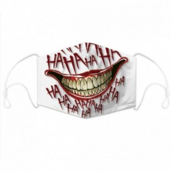 Haha Joker nevess - Nők Férfi Gyerekek 3D Szórakoztató Száj Mark Szövet Arcmaszk Mosható Hip Hop Party Varázslat