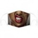 * 5 - Női Férfi Gyerekek 3D Fun Mouth Mark Fabric Facemask mosható hip-hop party   2 szűrő