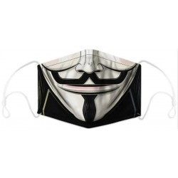 * 3 - Női Férfi Gyerekek 3D Fun Mouth Mark Fabric Facemask mosható hip-hop party   2 szűrő
