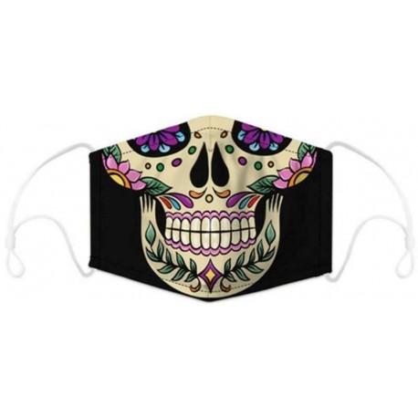 16. - Női Férfi Gyerekek 3D Fun Mouth Mark Fabric Facemask mosható hip-hop party   2 szűrő