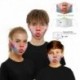 Aranyos rajzfilm Emoji - Felnőttek és gyerekek 3d vicces szájjel szövet arcmaszk mosható party varázsgótikus