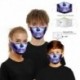 Virágos és Paisley - Felnőttek és gyerekek 3d vicces szájjel szövet arcmaszk mosható party varázsgótikus