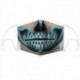 Röntgen koponya - Mens Womens Kids 3D Funny Mouth Mark Fabric Facemask Mosható Party Magic Gothic
