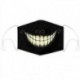 Őrült nagy mosoly - Mens Womens Kids 3D Funny Mouth Mark Fabric Facemask Mosható Party Magic Gothic