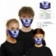 Arany flitteres leopárd ajak - Mens Womens Kids 3D Funny Mouth Mark Fabric Facemask Mosható Party Magic Gothic