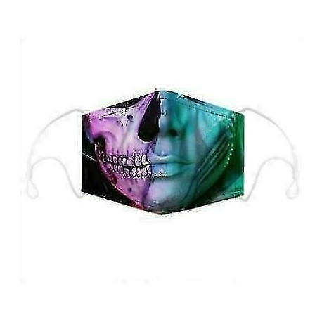Variáns tengeri koponya - Mens Womens Kids 3D Funny Mouth Mark Fabric Facemask Mosható Party Magic Gothic