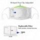 Variáns tengeri koponya - Mens Womens Kids 3D Funny Mouth Mark Fabric Facemask Mosható Party Magic Gothic