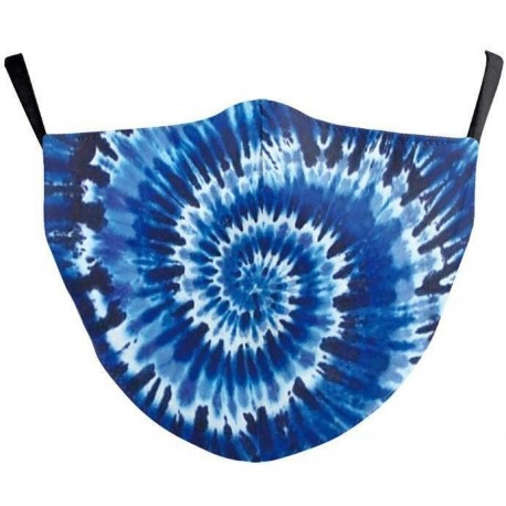 Design-22 - NewTie Dye újrafelhasználható mosható arcmaszk fél arc száj vicces arcvédő szűrő