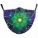 Design-45 - NewTie Dye újrafelhasználható mosható arcmaszk fél arc száj vicces arcvédő szűrő