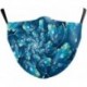 Design-45 - NewTie Dye újrafelhasználható mosható arcmaszk fél arc száj vicces arcvédő szűrő