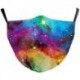 Design-43 - NewTie Dye újrafelhasználható mosható arcmaszk fél arc száj vicces arcvédő szűrő