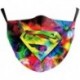 Design-3 - NewTie Dye újrafelhasználható mosható arcmaszk fél arc száj vicces arcvédő szűrő