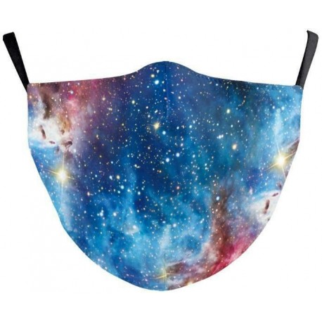 Design-32 - NewTie Dye újrafelhasználható mosható arcmaszk fél arc száj vicces arcvédő szűrő