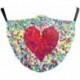 Design-32 - NewTie Dye újrafelhasználható mosható arcmaszk fél arc száj vicces arcvédő szűrő