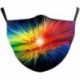 Design-5 - NewTie Dye újrafelhasználható mosható arcmaszk fél arc száj vicces arcvédő szűrő