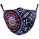 Design-34 - NewTie Dye újrafelhasználható mosható arcmaszk fél arc száj vicces arcvédő szűrő