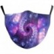 Design-37 - NewTie Dye újrafelhasználható mosható arcmaszk fél arc száj vicces arcvédő szűrő