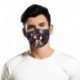 Design-55 - 3D Unisex újrafelhasználható mosható arcmaszk fél arc száj vicces arcvédő szűrő