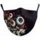 Design-44 - 3D Unisex újrafelhasználható mosható arcmaszk fél arc száj vicces arcvédő szűrő