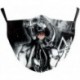 Design-44 - 3D Unisex újrafelhasználható mosható arcmaszk fél arc száj vicces arcvédő szűrő