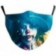 Design-15 - 3D Unisex újrafelhasználható mosható arcmaszk fél arc száj vicces arcvédő szűrő