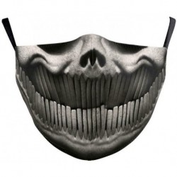 Design-31 - 3D Unisex újrafelhasználható mosható arcmaszk fél arc száj vicces arcvédő szűrő