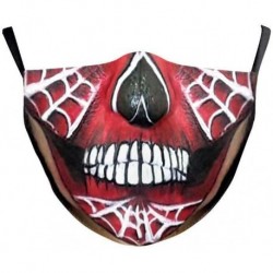 Tervezés-61 - 3D Unisex újrafelhasználható mosható arcmaszk fél arc száj vicces arcvédő szűrő