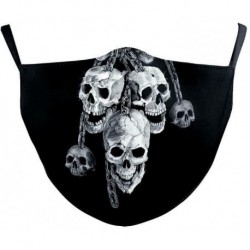 Design-8 - 3D Unisex újrafelhasználható mosható arcmaszk fél arc száj vicces arcvédő szűrő