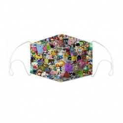 4. téma - Vicces mosható arcvédő pajzs szájkefe Filter HipHop Cospaly Party-val