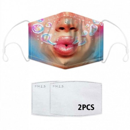 Design-21 - Új mosható újrafelhasználható arcmaszk fél arc szájjel védő felnőtt gyerekek