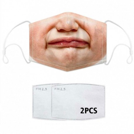 Design-29 - Új mosható újrafelhasználható arcmaszk fél arc szájjel védő felnőtt gyerekek