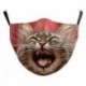 Design-7 - Mosható újrafelhasználható állatmintás arcmaszk arcszáj védő felnőtt felnőtt pamut