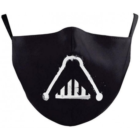* 6 - Férfi újrafelhasználható unisex vicces mosható arcmaszk fél arc száj Mark HipHop rajzfilm