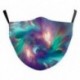 26. - Tie Dye 3D nyomtatott állítható vicces szájjel szövet szövetmaszk mosható többször használható