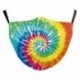 21 - Tie Dye 3D nyomtatott állítható vicces szájjel szövet szövetmaszk mosható többször használható