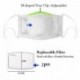 Variáns tengeri koponya - Mens Womens Kids 3D Funny Mouth Mark Fabric Facemask Mosható Party Magic Gothic
