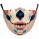 * 99 - Mosható arcmaszk fél arc koponya száj Mark HipHop Cospaly Party One Size Mask0